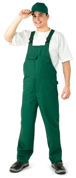 UNIVERSAL men's  bib overall (green)