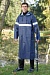 CYCLONE men's PVC waterproof raincoat with a reflective stripe