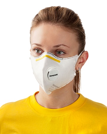 2111 filtering single use half mask (respirator) with exhalation valve for protection against dust, mists