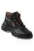 BUILD high ankle leather boots with metallic toe cap and metallic puncture resistant insert