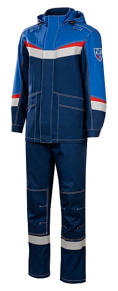 MEGATEC men's antistatic  work suit for protection against petrochemicals and short-time flame exposure