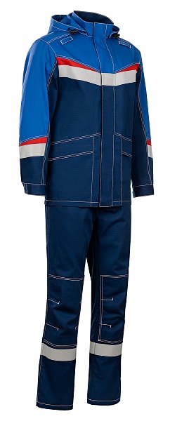 MEGATEC men's antistatic  work suit for protection against petrochemicals and short-time flame exposure