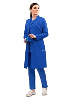 PANACEA ladies lab coat, cobalt