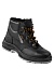 BUILD insulated high ankle leather boots with metallic toe cap and metallic puncture resistant midsole