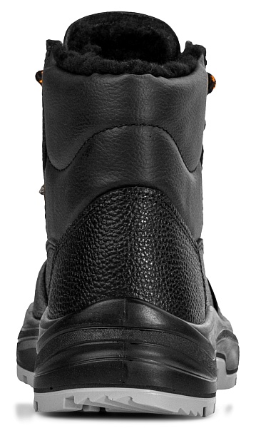 BUILD insulated high ankle leather boots with metallic toe cap and metallic puncture resistant midsole